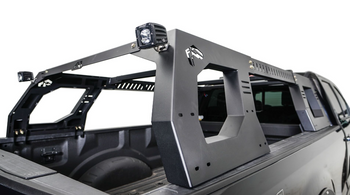 Fab Fours RACK01-01-1 Overland Adjustable Rack System in Black for Jeep Gladiator JT 2020+