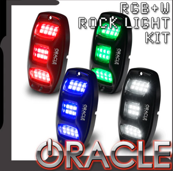 Oracle Lighting 5895-339 RGB+W Wheel Well Rock Light Kit 4 Piece
