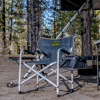 Smittybilt 2841 Camping Chair with Cooler and Table in Gray