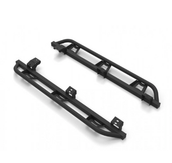 N-Fab TST16CC-TX Cab Length TrailSlider Rocker Guards for Double Cab Toyota Tacoma Gen 3 2016-2023