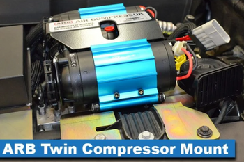 MetalCloak 3152 ARB Twin Air Compressor Mount for Jeep Wrangler JK 2007-2018