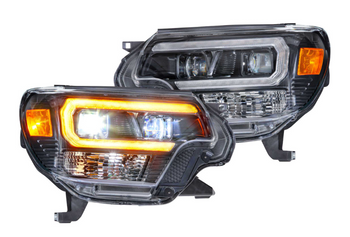 Morimoto LF529-A XB Hyrbid LED Headlight Pair Amber DRL for Toyota Tacoma Gen 2 2012-2015