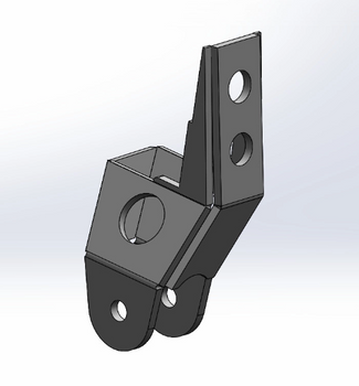 RPM Steering 3022 Offset Track Bar Bracket for Jeep Wrangler JK 2007-2018