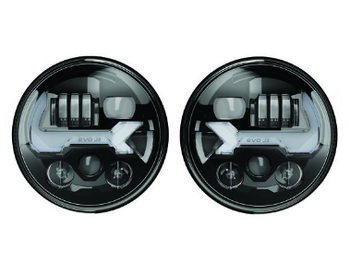 JW Speaker 0557193 EVO J3 LED Headlights | Black for Jeep Wrangler JK, JL & Gladiator JT 2007+