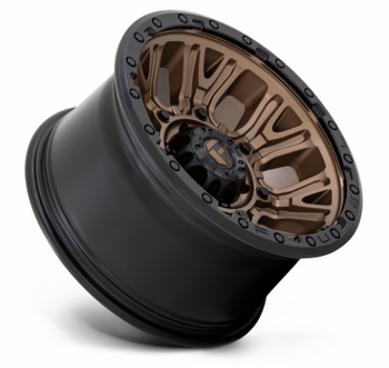 Fuel Traction Wheel 17x9 Matte Bronze with Black Ring