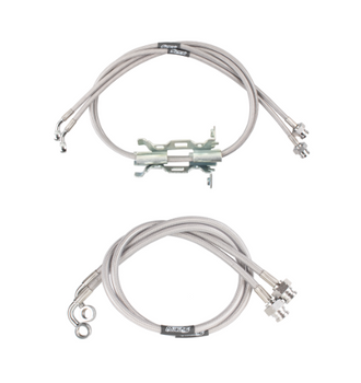 Synergy 8866-02 Front & Rear Stainless Braided Brake Line Kit for Jeep Gladiator JT 2020+