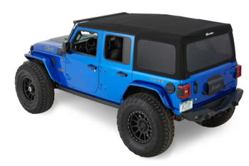 Bestop 54726-17 Supertop Squareback Soft Top in Twill for Jeep Wrangler JL 4 Door 2018+