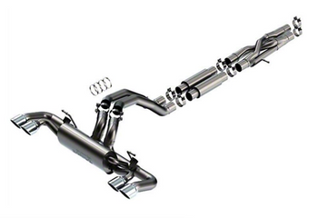 Borla 140892 S-Type Cat Back Exhaust with Polished Tips for Jeep Wrangler JL 4 Door 392 2021+