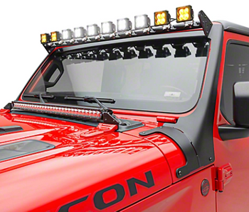 ZROADZ Z934931-KITAW Multi-LED Roof Cross Bar with 10 LED Light Pods & Brackets for Jeep Wrangler JL & Gladiator JT 2018+