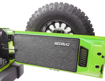 Bedrug BRJKTG Premium Carpeted Tailgate Mat for Jeep Wrangler JK 2007-2018