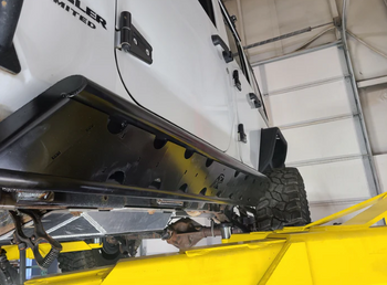 Next Venture Motorsports Frame Mounted RimRocker Series Rock Sliders for Jeep Wrangler JK 4 Door 2007-2018