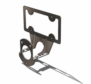 Next Venture Motorsports License Plate Relocation Bracket for Jeep Wrangler JK & JL 2007+