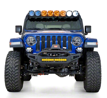 Addictive Desert Designs F964900010103 Rock Fighter Front Stubby Bumper for Jeep Wrangler JL & Gladiator JT 2018+