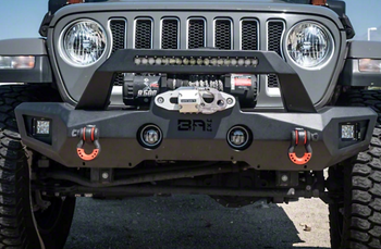 Body Armor JP-19536 Orion Mid Width Front Bumper for Jeep Wrangler JK, JL & Gladiator JT 2007+