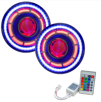 Oracle Lighting Oculus 7" ColorSHIFT Bi-LED Projector Headlights for Jeep Wrangler JK 2007-2018