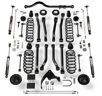 TeraFlex 1451403 4" Suspension System with Alpine Arms & 9550 Shocks for Jeep Wrangler JK 2 Door 2007-2018