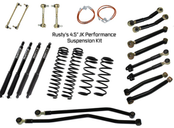 Rusty's Off Road 4.5" Performance Kit with Shocks for Jeep Wrangler JK 2011-2018