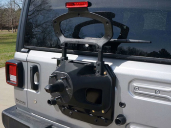 Rusty's Off Road RA-TM77-JL Spare Tire Relocation Bracket for Jeep Wrangler JL 2018+