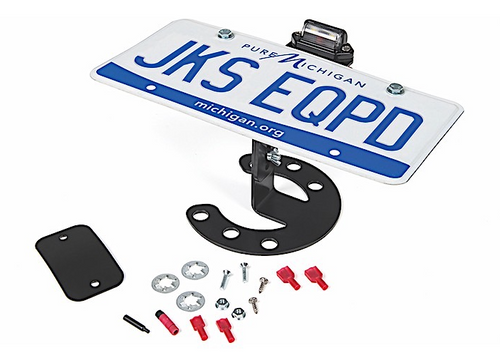 Rox Offroad The Judge Flag Mounting Kit with License Plate Bracket for  95-23 Jeep Wrangler YJ, TJ, JK & JL