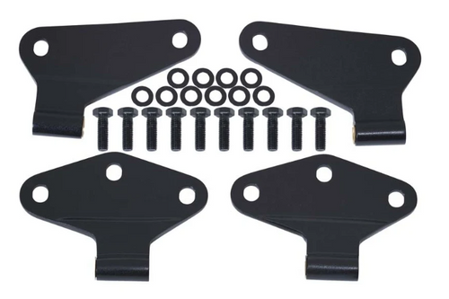 Kentrol 80580 4-Piece Body Door Hinge Set in Textured Black for Jeep Wrangler JK 2 Door 2007-2018