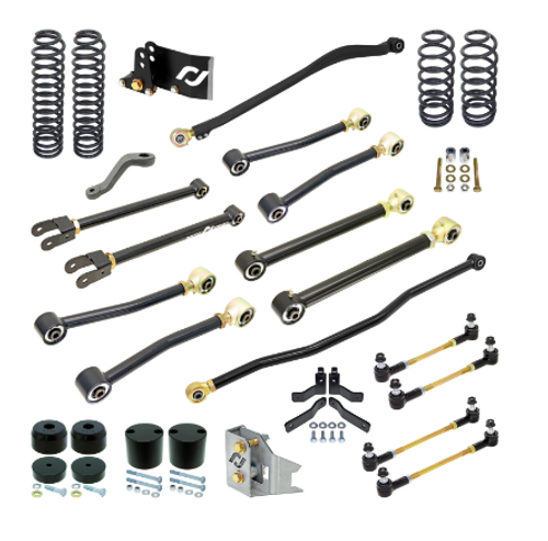 RockJock RJ-JK4DR1-101 4" Pro Edition Suspension for Jeep Wrangler JK 4 Door 2007-2018