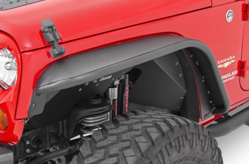 Rough Country Flat Fender Flares for Jeep Wrangler JK 2007-2018