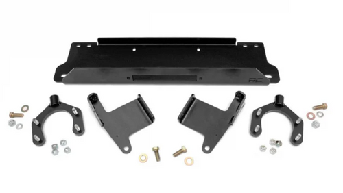 Rough Country 1162 Winch Mounting Plate Factory Bumper for Jeep Wrangler JK 2007-2018