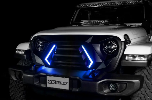 XK Glow XK-GRILL-JL1 XKChrome LED Grille Kit for Jeep Wrangler JL & Gladiator JT 2018+