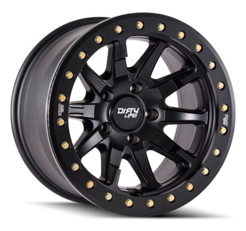 Dirty Life 9304-7973MB38 DT-2 Beadlock Wheel 17x9 5x5 -38mm in Matte Black