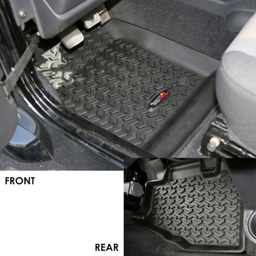 Rugged Ridge 12987.10 Front & Rear Floor Mats for Wrangler TJ 97-06