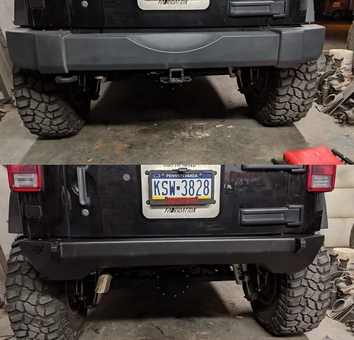 Outta Hand Fab JK-INS-REAR Insanity Rear Bumper for Jeep Wrangler JK 2007-2018