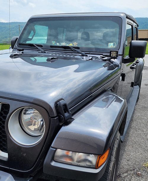 Outta Hand Fab JLJT-A-PLR-MNT A-Pillar Light Mount Kit for Jeep Wrangler JL & Gladiator JT 2018+