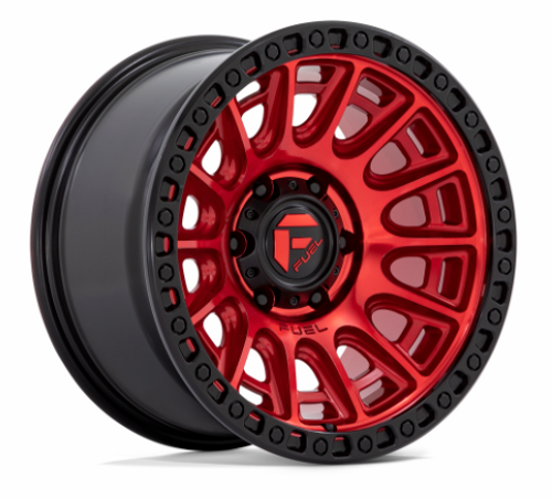 Fuel D83417907545 Cycle Wheel 17x9 in Candy Red with Black Ring