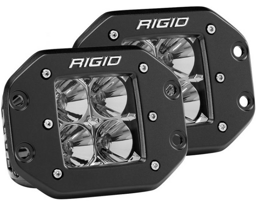 Rigid Industries 212113 D-Series Pro Flood Flush Mount Black Lights