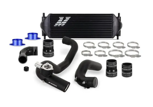 Mishimoto MMINT-BR27-21KBBK 2.7L Stock Location Intercooler Kit Black Pipes Black Cooler for Ford Bronco 2021+