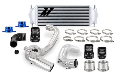 Mishimoto MMINT-BR23-21KPSL 2.3L Intercooler Kit Silver Core Silver Pipes for Ford Bronco 2021+