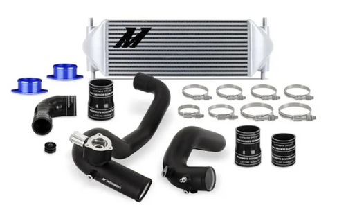 Mishimoto MMINT-BR23-21KBSL 2.3L Intercooler Kit Silver Core Black Pipes for Ford Bronco 2021+