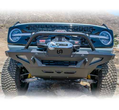 Turn Offroad FB1-M1P Front Bumper, Skid Plate, Winch Mount, Bull Bar Package for Ford Bronco 2021+