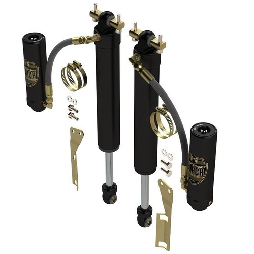 MetalCloak 1614 Rear RockSport BLACK Reservoir Long Travel Shocks 4.5-5.5" for Jeep Wrangler JK 2007-2018