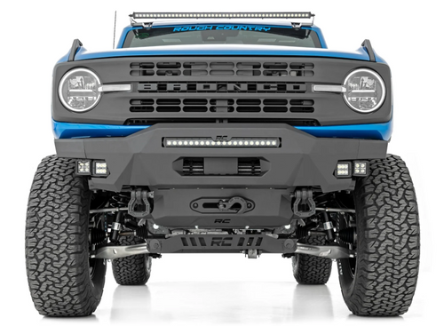 Rough Country 51084 High Clearance Front Bumper with 20" Light Bar for Ford Bronco 2021+