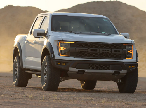 AlphaRex 880137 NOVA-Series LED Projector Headlights in Black for Ford F150/Raptor 2021-2023