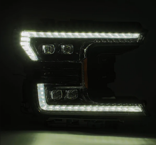 AlphaRex 880181 NOVA-Series LED Projector Headlights in Chrome for Ford F150 2018-2020