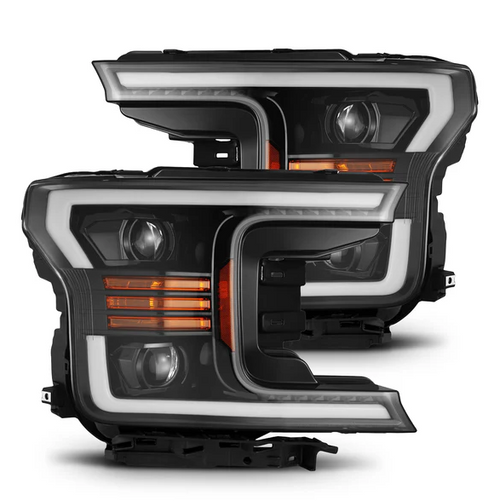 AlphaRex 880186 PRO-Series Halogen Projector Headlights in Black for Ford F150 2018-20020