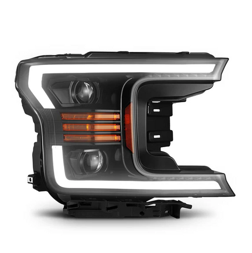 AlphaRex 880187 PRO-Series Halogen Projector Headlights in Chrome for Ford F150 2018-20020
