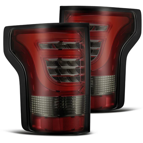 AlphaRex 652020 PRO-Series LED Tail Lights in Red Smoke for Ford F150 2015-2020