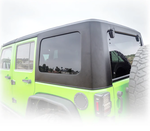 Turn Offroad HTJKSQ2-M4 Squareback 2-Piece Hard Top for Jeep Wrangler JK 4 Door 2007-2018