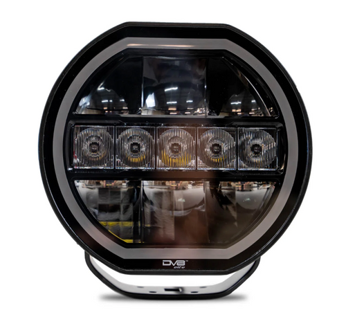 DV8 Offroad BE7RW108W-H-QTY4 7" Halo Elite Round Light with Accent Halo 4 Pack