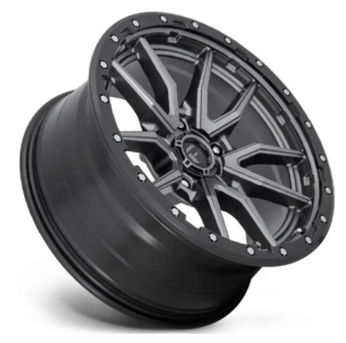 Fuel D680 Rebel Wheel 20x10 in Gunmetal with Black Ring Fuel D680 Rebel Wheel 20x10 in Gunmetal with Black Ring