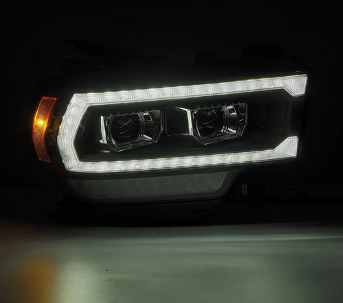 AlphaRex 880547 19-24 Ram 2500/3500/4500/5500 PRO-Series Halogen Projector Headlights Black