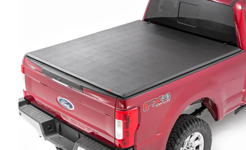 Rough Country 41517650A Soft Tri-Fold Bed Cover 6'10" Bed Ford F-250/F-350 2017+